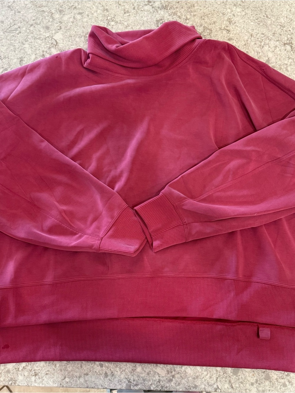 lululemon athletica Rose Cranberry Turtleneck Sweatshirt